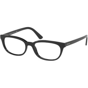 Prada | Prada Women's Eyeglasses - Black Cat Eye Full-Rim Frame | PRADA 0PR 13VVF 1AB1O1 3.8折×额外9折x额外9.5折, 独家减免邮费, 额外九折, 额外九五折