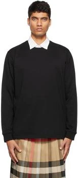Burberry | Black Location Print Long Sleeve T-Shirt 