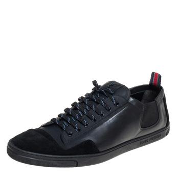 lv低帮鞋, [二手商品] Louis Vuitton | Louis Vuitton Black Leather Low Top Sneakers Size 45.5商品图片 8.6折, 满1件减$100, 满减