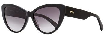Longchamp | Longchamp Women's Cat Eye Sunglasses LO663S 005 Ebony 56mm商品图片,2.8折