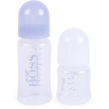 Boss Kids | Baby bottle set in white and sky blue,商家BAMBINIFASHION,价格¥277
