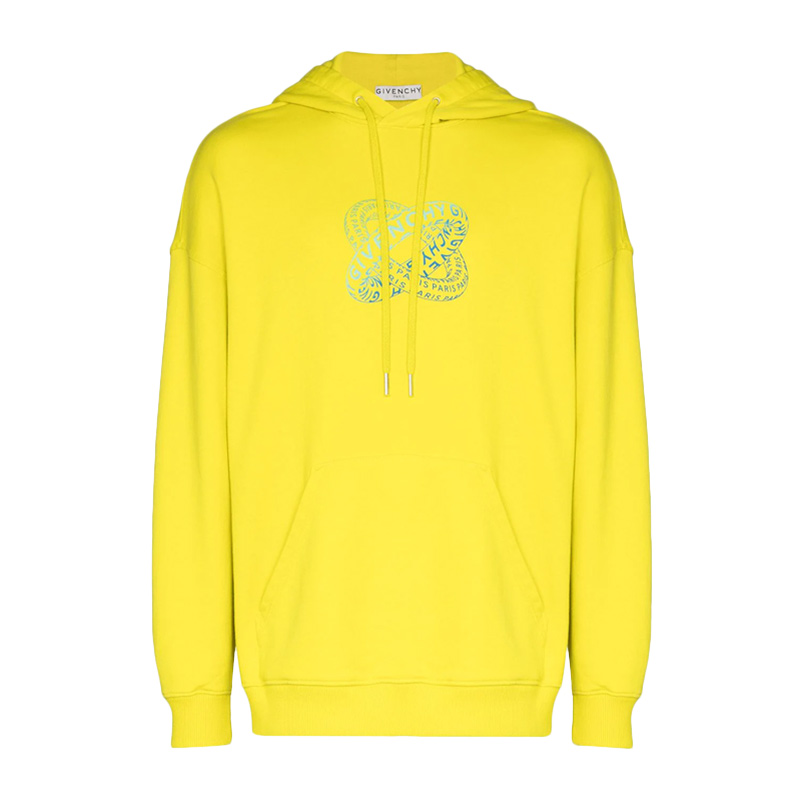 春装纪梵希卫衣, Givenchy | GIVENCHY 男士黄色棉质连帽卫衣 BMJ07F30AF-328商品图片 独家减免邮费