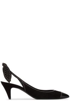 ysl高跟鞋怎么样, Yves Saint Laurent | Saint Laurent Charlotte Pointed Toe Slingback Pumps商品图片 5.7折
