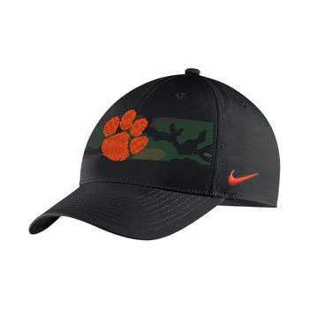 NIKE | Men's Black Clemson Tigers Military-Inspired Pack Camo Legacy91 Adjustable Hat 