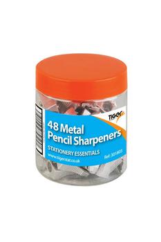 商品Tiger Stationery Metal Pencil Sharpeners (Silver) (One Tub)图片
