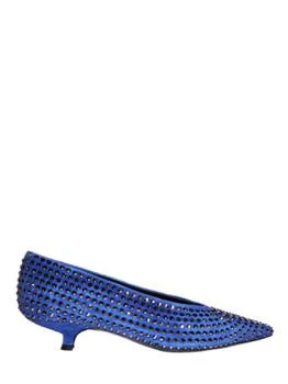 推荐LA ROSE heeled ballerina shoes crystal blue商品