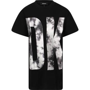 推荐Tie dye logo t shirt dress in black商品