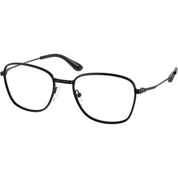 Prada | Prada Men's Eyeglasses - Black Square Full-Rim Metal Frame | PRADA 0PR 64WV 1AB1O150 3.5折×额外9折x额外9.5折, 独家减免邮费, 额外九折, 额外九五折
