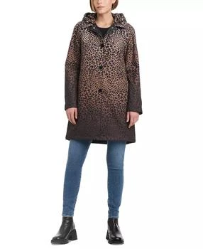 Kate Spade | Women's Hooded Leopard-Print A-Line Raincoat,商家Macy's,价格¥890