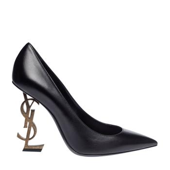 推荐YSL 圣罗兰 女士黑色皮质高跟鞋 472011-AKPTT-1000商品
