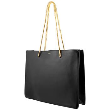ysl包评价, Yves Saint Laurent | Black Shopping Chain Bag Medium In Smooth Leather商品图片 7.7折