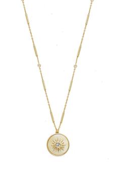 商品Ettika Jewelry | Apollo Mother Of Pearl 18k Gold Plated Pendant Necklace ONE SIZE ONLY,商家Verishop,价格¥459图片