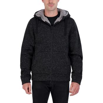 推荐Reebok Men’s Sherpa Lined Full-Zip Hooded Jacket商品