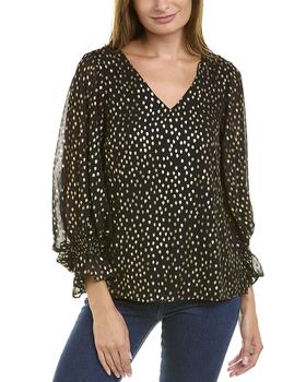 Vince Camuto Specialty Size, Vince Camuto | Vince Camuto Foil Dot Blouse商品图片 4.4折