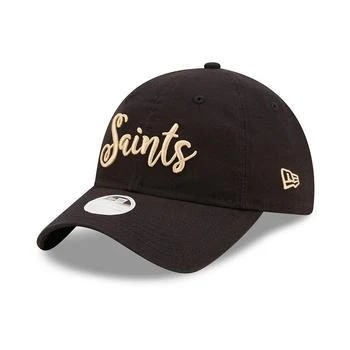 推荐Women's Black New Orleans Saints Script 9Twenty Adjustable Hat商品
