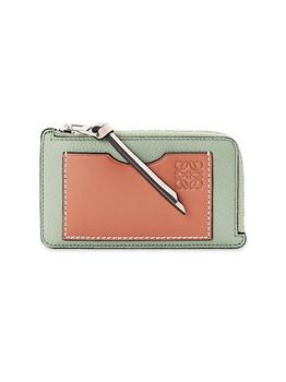 Loewe | Two-Tone Leather Card Holder商品图片,