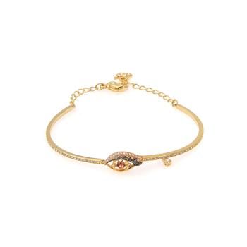 product Swarovski New Love Gold Tone Dark Multi Colored Crystal Bracelet 5483977 image