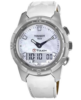 商品Tissot | Tissot T-Touch II Digital & Analog Mother of Pearl Dial Women's Watch T047.220.46.116.00,商家WatchMaxx,价格¥2201图片