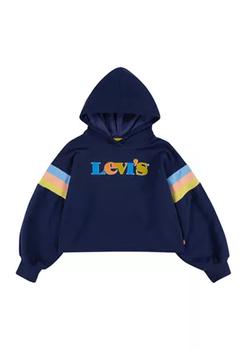 李维斯卫衣, Levi's | Girls 4-6x Graphic Striped Long Sleeve Fleece Sweatshirt商品图片 1.7折起