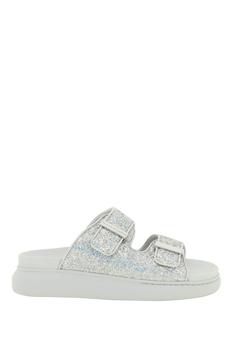 Alexander McQueen | GLITTERED HYBRID OVERSIZE SLIDES商品图片,额外6折, 额外六折