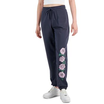 紧身裤男新款, Rebellious One | Juniors’ Rose Sweatpants商品图片 5折
