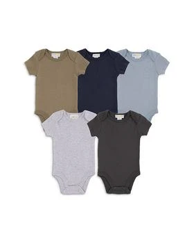 Bloomie's Baby | Boys' Solid Cotton Bodysuit, 5 Pack - Baby,商家Bloomingdale's,价格¥241