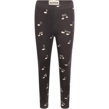 NAADA | All over musical notes leggings in black,商家BAMBINIFASHION,价格¥234
