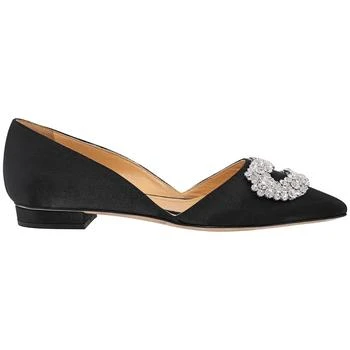 推荐Giannico Ladies Black Daphne Crystal-Embellished Flat Loafers, Brand Size 35 ( US Size 5 )商品