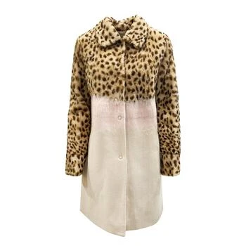 推荐Drome Leopard Sleeve Shearling Coat商品