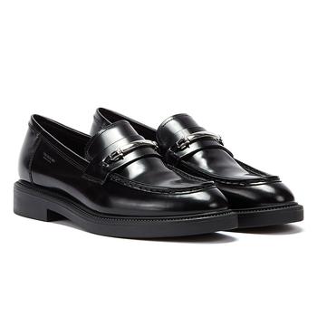 Vagabond Alex Polished Leather Buckle Womens Black Loafers product img
