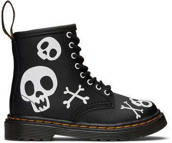 推荐Baby Black 1460 Skull & Bones Lace-Up Boots商品