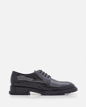 Alexander McQueen | PATENT LEATHER LACE UP DERBY SHOES商品图片,
