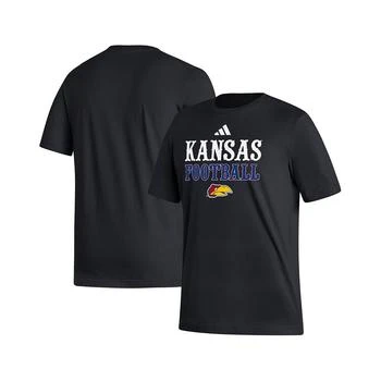 Adidas | Men's Black Kansas Jayhawks Football Sideline Strategy T-shirt 