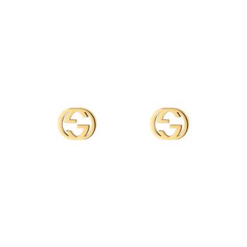 推荐Gucci Interlocking G gold earrings商品