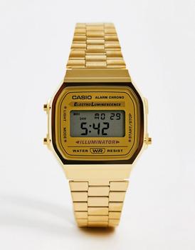 推荐Casio A168WG-9EF gold plated digital watch商品