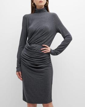 Marella, Marella | Igloo Ruched Turtleneck Midi Dress商品图片 