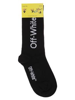 商品Off-White | Off-White Kids Logo Intarsia Knit Stretched Socks,商家Cettire,价格¥262图片