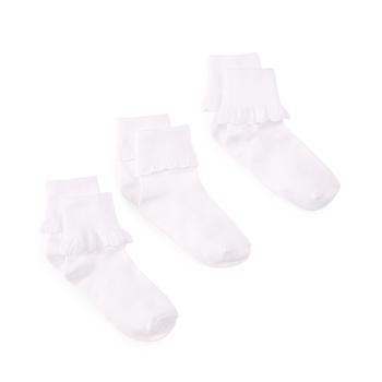 商品Trimfit | 3-Pack Scalloped Socks, Little Girls & Big Girls,商家Macy's,价格¥54图片