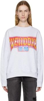 We11done | Gray Crewneck Sweatshirt 1.9折