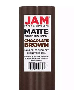 JAM Paper | Gift Wrap 50 Square Feet Matte Wrapping Paper Rolls, Pack of 2,商家Macy's,�价格¥225