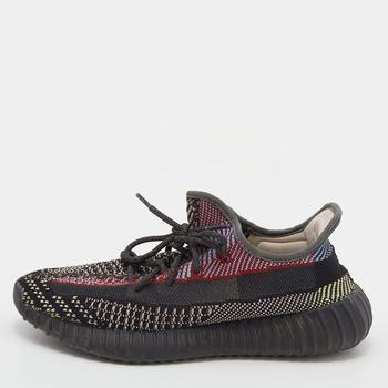 yeezy slide真假, [二手商品] YEEZY | Yeezy x Adidas Multicolor Knit Fabric Boost 350 V2 Yecheil (Non-Reflective) Sneakers Size 42商品图片 9折, 满1件减$100, 满减