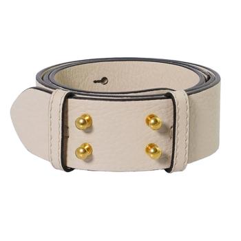 商品Ladies The Small Belt Bag Grainy Leather Belt In Limestone图片
