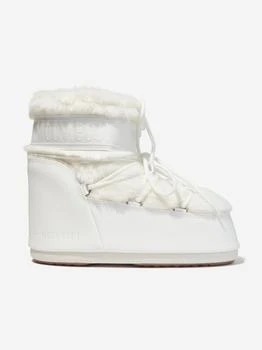 推荐Kids Icon Lowo Faux Fur Snow Boots in White商品