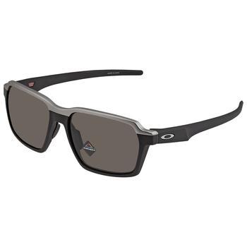 商品Parlay Prizm Grey Rectangular Mens Sunglasses OO4143 414301 58图片