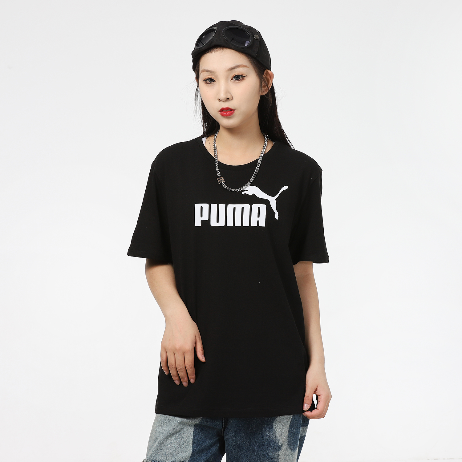 Puma | ESS Logo Boyfriend Tee女士宽松运动休闲短袖T恤商品图片,5.3折, 包邮包税
