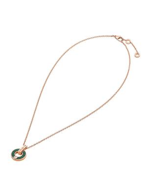 美国bvlgari项链, BVLGARI | Rose Gold, Diamond and Malachite BVLGARI BVLGARI Necklace商品图片 