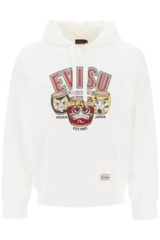 推荐Evisu hoodie with embroidery and print商品