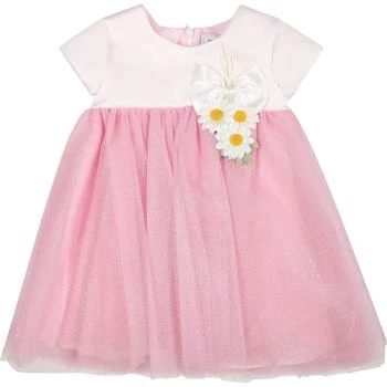 MONNALISA | Pink Dress For Baby Girl With Daisies And Lurex,商家Italist,价格¥1988