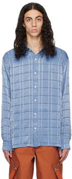 Jacquemus | Blue Le Papier 'La Chemise Tombolo' Shirt商品图片,8.3折