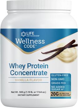 商品Life Extension | Life Extension Wellness Code® Whey Protein Concentrate, Vanilla (500 Grams),商家Life Extension,价格¥197图片